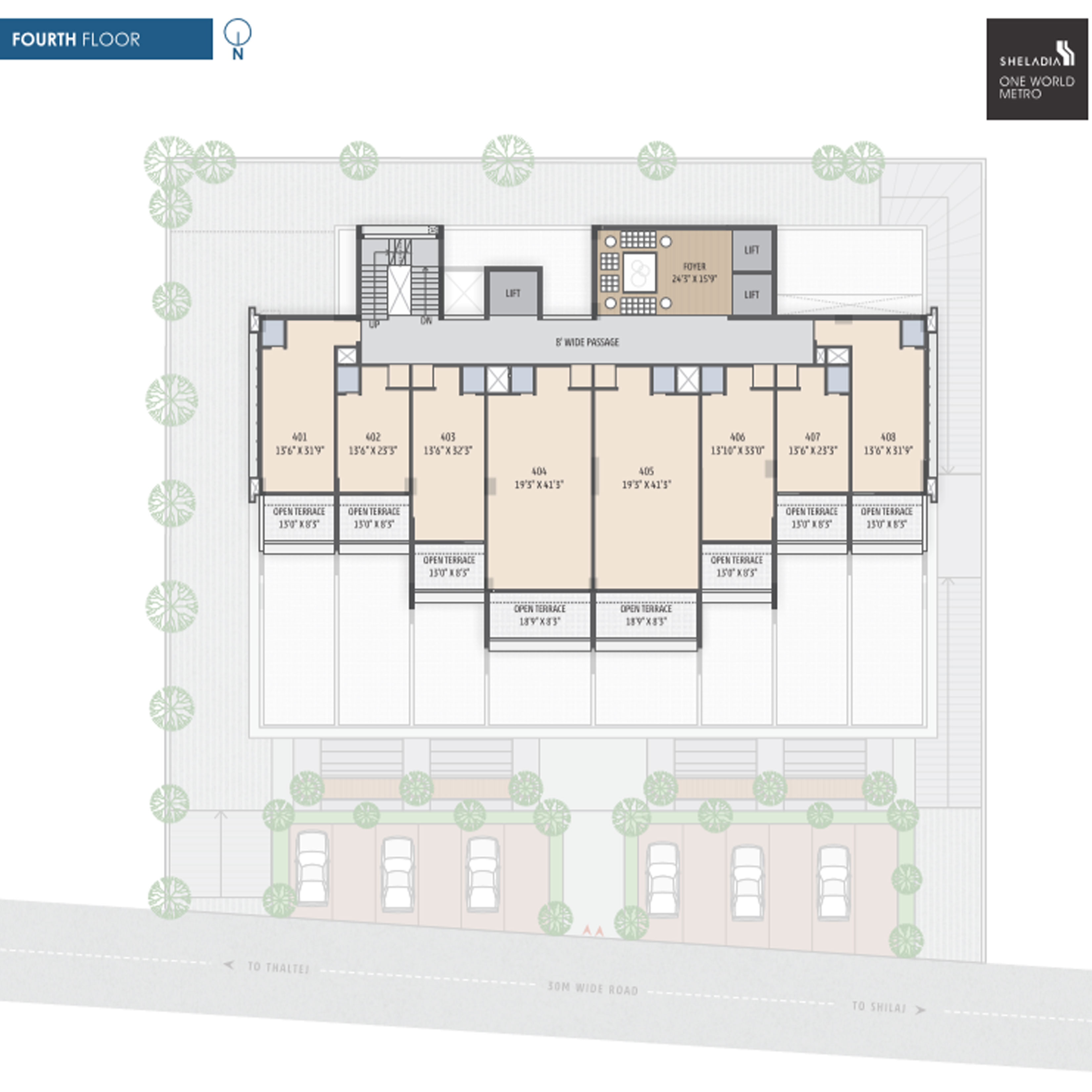One World Metro Fourth Floor Plan