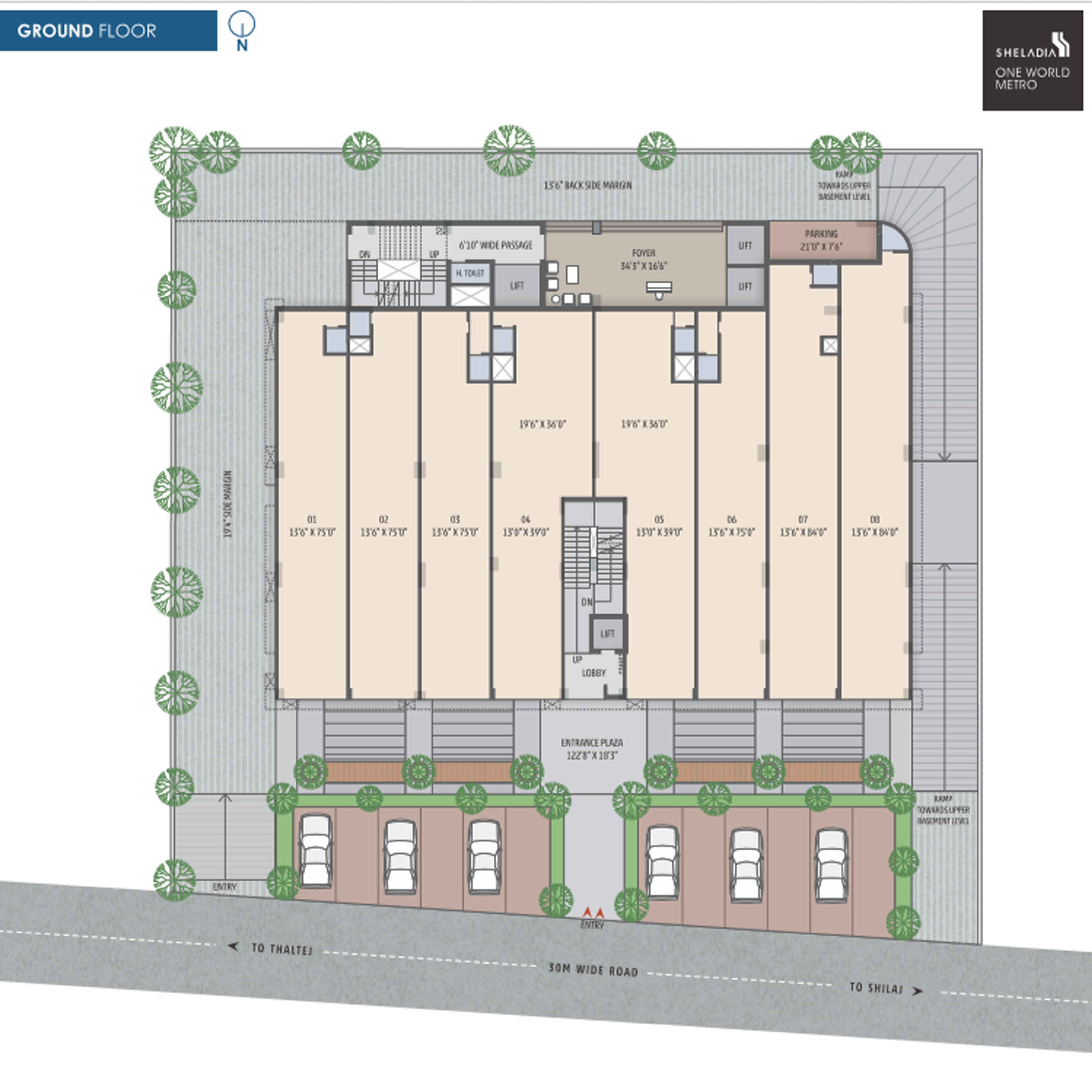 One World Metro Ground Floor Plan