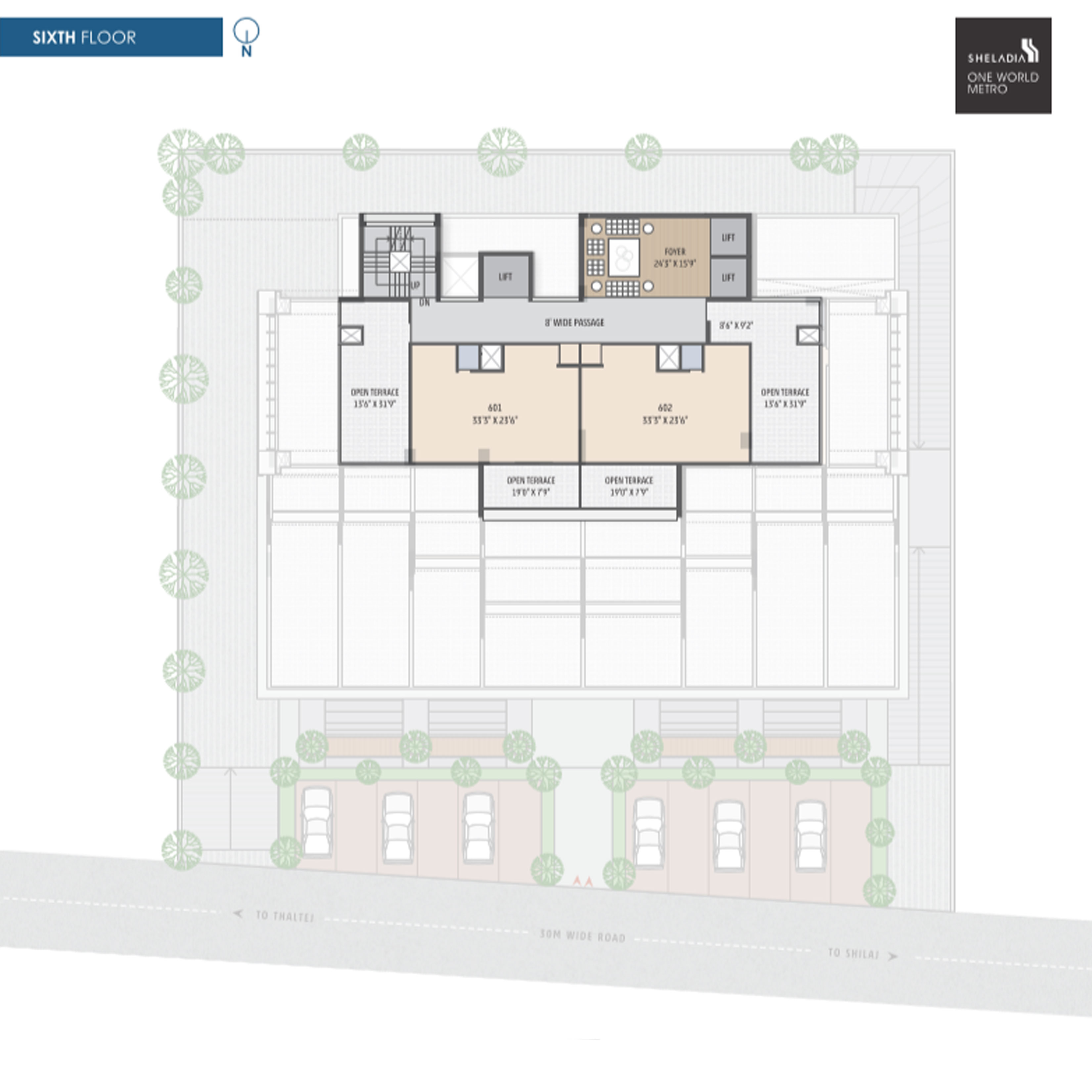 One World Metro Sixth Floor Plan