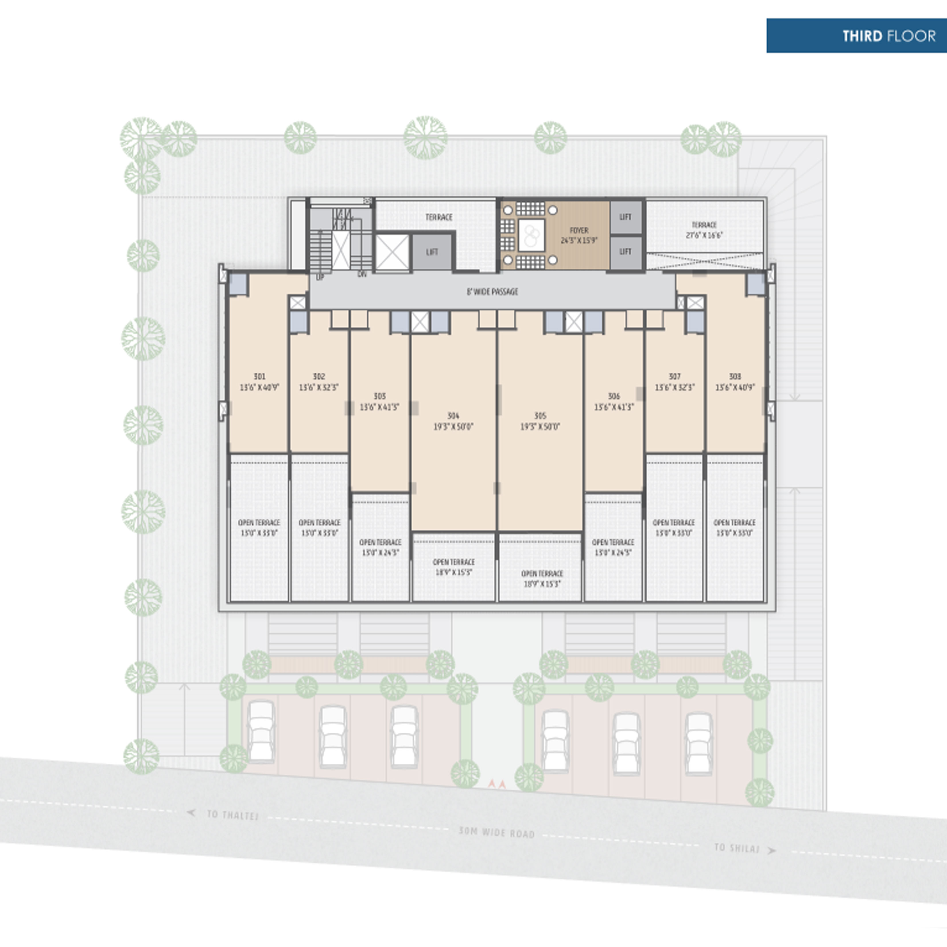 One World Metro Third Floor Plan
